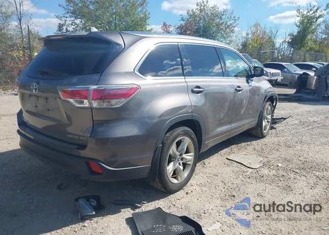 2016 Toyota Highlander Limited V6 from USA, damaged, VIN 5TDDKRFH7GS354263